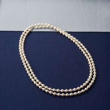  コットンパールロングネックレス  CT0024 装身具