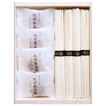 【ギフト対応無料】紀州南高梅・讃岐うどん詰合せ RUU-100 (RUU-100) ※送料無料(北海道・沖縄は除く)