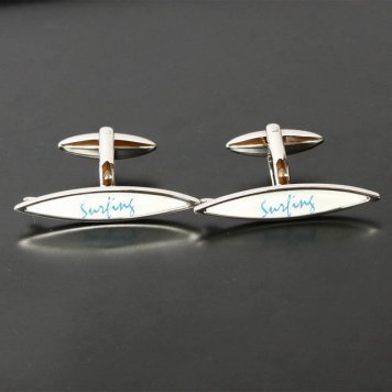 鎌倉カフス工房 サーフボード カフスボタン・カフリンクス メンズ  ah048 結婚式 旦那 プレゼント ギフト 彼氏 父の日 誕生日プレゼント