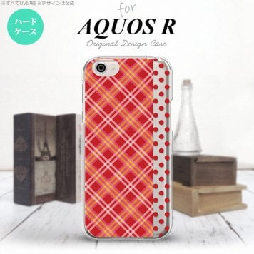 【SH03J】【スマホケース/スマホカバー】【アクオス R】SH03J スマホケース AQUOS R SH-03J カバー アクオス R タータン・ドット 赤 nk-sh03j-1531【メール便送料無料】