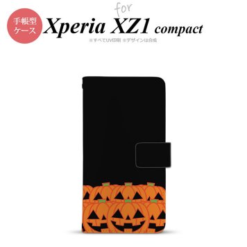 【手帳型 スマホ カバー ケース】【SO02K】【エクスペリア XZ1】手帳型 ケース SO-02K スマホ カバー Xperia XZ1 Compact エクスペリア ハロウィン ごちゃカボチャ nk-004s-so02k-dr403【メール便送料無料】