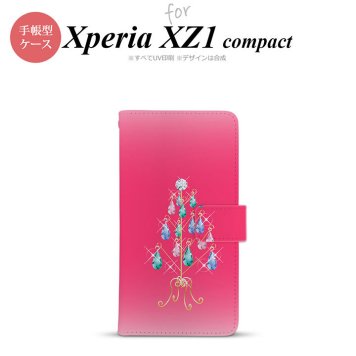【手帳型 スマホ カバー ケース】【SO02K】【エクスペリア XZ1】手帳型 ケース SO-02K スマホ カバー Xperia XZ1 Compact エクスペリア ツリーイヤリング ピンク nk-004s-so02k-dr632【メール便送料無料】