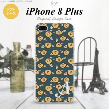 【iPhone8Plus】【スマホケース/スマホカバー】【アイフォン8プラス】iPhone8Plus スマホケース ケース アイフォン8プラス イニシャル つばき 紺 nk-ip8p-tp1703ini【メール便送料無料】