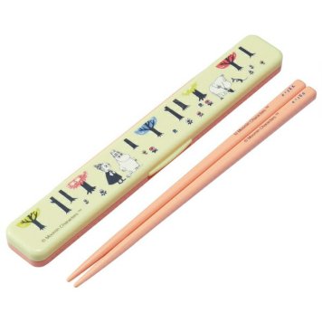 ムーミン フォレスト 音のならない箸・箸箱セット 箸18cm ※送料無料(ポスト投函)