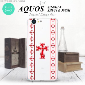 【SH04H】【スマホケース/スマホカバー】【アクオス ゼータ】SH04H スマホケース AQUOS ZETA SH04H カバー アクオス ゼータ ゴシック クリア×赤 nk-sh04h-1007【メール便送料無料】