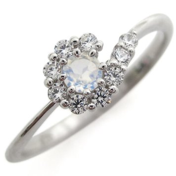 指輪 レディース 誕生石 6月 ロイヤルブルームーンストーン シルバーリング 結婚10周年 母の日 2024