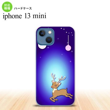 iPhone13mini iPhone13 mini ケース ハードケース トナカイ 青  nk-i13m-644
