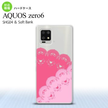 SHG04 SHG04 ZERO6 AQUOS zero6 スマホケース ハードケース レース B ピンク メンズ レディース nk-zero6-727