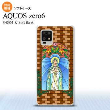 SHG04 SHG04 ZERO6 AQUOS zero6 スマホケース ソフトケース マリア様 ベージュ メンズ レディース nk-zero6-tp1502