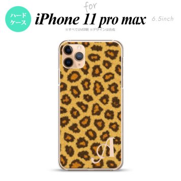 iPhone11ProMax iPhone11pro max スマホケース ハードケース 豹柄 A 茶 +アルファベット メンズ レディース nk-i11pm-025i