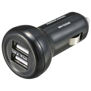 オーム電機 USB カーチャージャー(2.4A+1.0A) MAV-DU034N