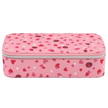 キャスキッドソン Cath Kidston アクセサリーケース 985499 105960717824102 JEWELLERY BOX MINI LOVEBUGS ジュエリー ボックス ミニ ラブバグズ PALE ROSE ピンク系＋テントウムシ＋ハート柄マルチカラー