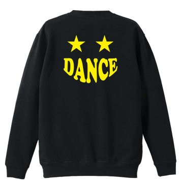 ダンス トレーナー スウェット メンズ レディース ジュニア 裏パイル 練習着 おもしろ 名入れ おしゃれ 文字入れ無料 綿100% キッズ 大きいサイズ 「スマイルダンススター」 アートワークスコウベ 【送料無料】