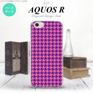 【SH03J】【スマホケース/スマホカバー】【アクオス R】SH03J スマホケース AQUOS R SH-03J カバー アクオス R 千鳥柄 紫 nk-sh03j-907【メール便送料無料】