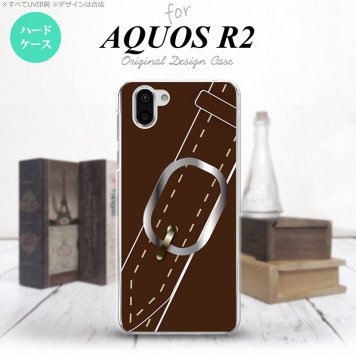AQUOS R2 アクオス アール2 SH-03K SHV42 専用 スマホケース カバー ハードケース ベルト 茶 nk-r2-327[スマホ,スマホケース,スマホカバー,ケース,カバー,ジャケット]