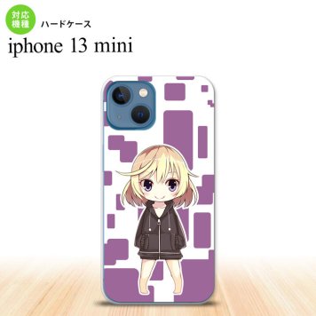 iPhone13mini iPhone13 mini ケース ハードケース 女の子 C 紫  nk-i13m-1337