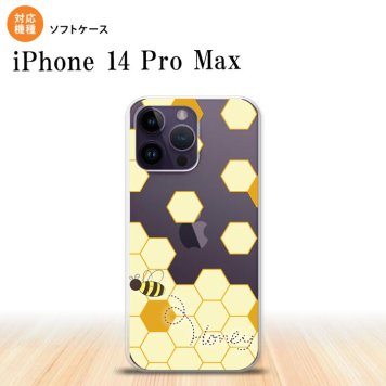 iPhone14 ProMax iPhone14 Pro Max スマホケース 背面ケースソフトケース ハニー クリア 薄黄 2022年 9月発売 nk-i14pm-tp1689