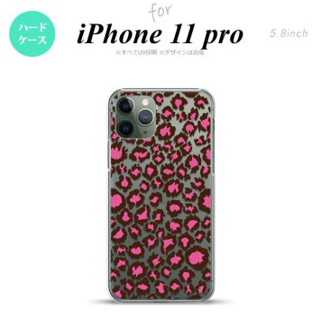 iPhone11Pro iPhone11 Pro スマホケース ハードケース 豹柄 B 赤 クリア メンズ レディース nk-i11p-899