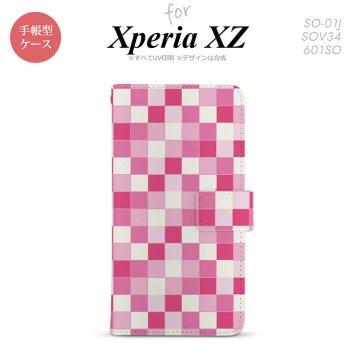 【手帳型 スマホ カバー ケース】【SO01J】【エクスペリア XZ 】手帳型 ケース SO-01J スマホ カバー XPERIA XZ エクスペリア スクエア ピンク nk-004s-so01j-dr1018【メール便送料無料】