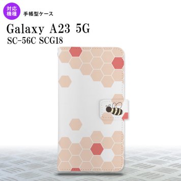 Galaxy A23 GalaxyA23 手帳型スマホケース カバー ハニー クリア 赤 2022年 10月発売 nk-004s-a23-dr1686