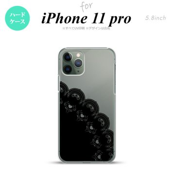 iPhone11Pro iPhone11 Pro スマホケース ハードケース レース A 黒 メンズ レディース nk-i11p-722