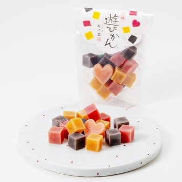 遊びかん 3袋セット ようかん 和菓子 スイーツ 羊羹 一口サイズ 食べやすい 黒糖 ゆず 紅羊羹 和スイーツ デザート おやつ