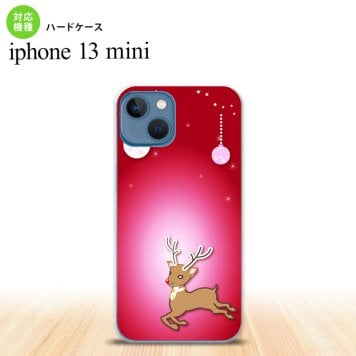 iPhone13mini iPhone13 mini ケース ハードケース トナカイ 赤  nk-i13m-645