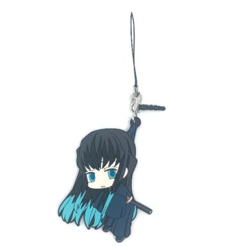 鬼滅の刃 無一郎 時透無一郎つままれストラップ チャーム　イヤホンジャック　キーホルダー
