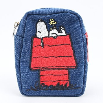 スヌーピー ドッグハウス ダイカットポーチ おやすみ SNOOPY