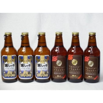 クラフトビールパーティ6本セット　金しゃちピルスナー330ml×3本　IPA感謝ビール330ml×3本