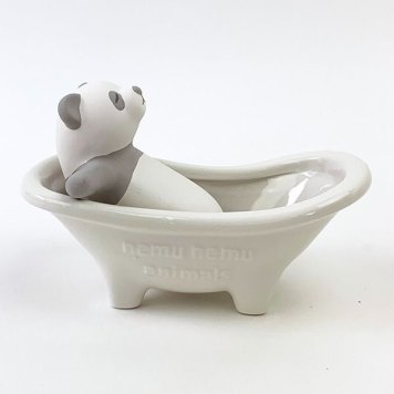 ふちねむシリーズ 加湿器 バスタブ リンリン パンダ 電源なし 乾燥対策 ウィンター