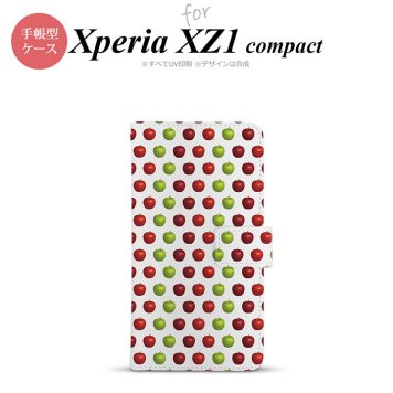 【手帳型 スマホ カバー ケース】【SO02K】【エクスペリア XZ1】手帳型 ケース SO-02K スマホ カバー Xperia XZ1 Compact エクスペリア りんご・林檎 nk-004s-so02k-dr049【メール便送料無料】