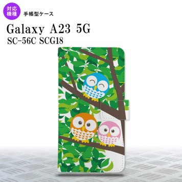 Galaxy A23 GalaxyA23 手帳型スマホケース カバー フクロウ 2022年 10月発売 nk-004s-a23-dr1093