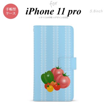 iPhone11Pro iPhone11 Pro 手帳型スマホケース カバー ベジタブル トマト  nk-004s-i11p-dr666