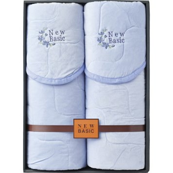 冬の贈り物ご挨拶  ふわとろパウダータッチ敷パット2P ニューベーシック 100×205cm