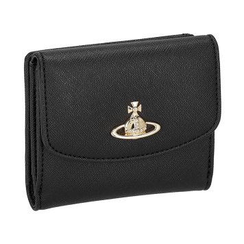 ヴィヴィアンウエストウッド Vivienne Westwood 財布 二つ折り財布 折りたたみ財布 小銭入れ付き 51150032W S0021 N402 レディース ブラック