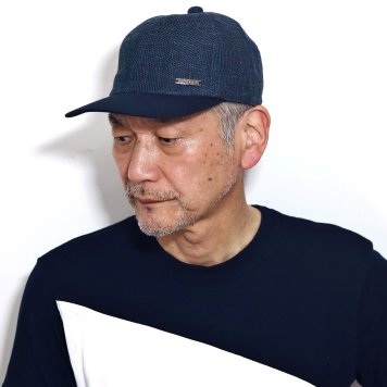 DAKS キャップ daks ダックス ブランド 夏 メンズ 紳士帽子 麻 からみ織り 綿 サッカー生地 ストライプ 帽子 紺 ネイビー 父の日 ギフト 男性 誕生日 プレゼント 帽子通販 敬老の日