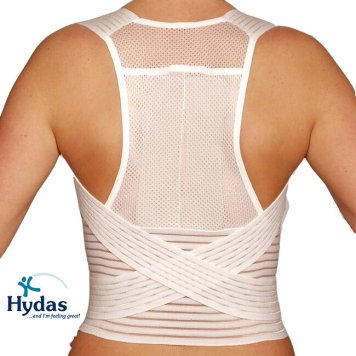 Hydas ハイダス 背中サポートベルト[猫背矯正ベルト 姿勢 猫背 矯正 インナー 男性 女性 レディース メンズ 男女兼用 猫背対策グッズ 背筋]