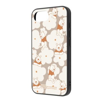 iPhone 17e / 16e / ディズニー / maru 衝撃吸収 バンパー ハイブリッドケース / プーさん_花柄 ※送料無料(ポスト投函)