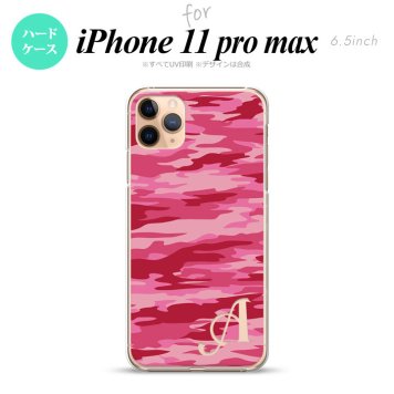 iPhone11ProMax iPhone11pro max スマホケース ハードケース タイガー 迷彩 C ピンク +アルファベット メンズ レディース nk-i11pm-1164i