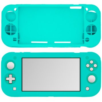 アンサー Switch Lite用 シリコンプロテクト ターコイズ ANS-SW089TQ