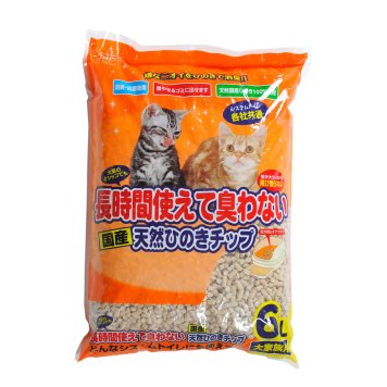 ペットプロ 長時間使えて臭わない 天然ひのきチップ 6L 猫用品 ねこグッズ ペットグッズ ペット用品 猫砂