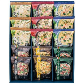 【送料無料・包装無料・のし無料】くらすわ 和養生にゅうめん3種と五養粥3種 15食セット WGK-50(A3) /ギフト お歳暮 入学祝い 卒業祝い 就職祝い 結婚祝い 誕生日 出産祝い 引越祝い 香典返し 新盆 初盆 御礼 内祝い 快気祝い ご挨拶 志 法事