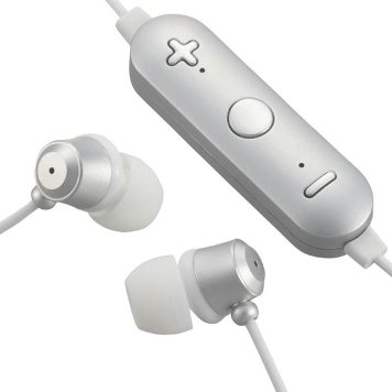 オーム電機 Bluetoothスマホ用コントローラー付 ワイヤレス ステレオイヤホン(シルバー) HP-WBT180Z-S