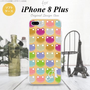 【iPhone8Plus】【スマホケース/スマホカバー】【アイフォン8プラス】iPhone8Plus スマホケース ケース アイフォン8プラス イニシャル カエル・かえる （D） nk-ip8p-tp164ini【メール便送料無料】