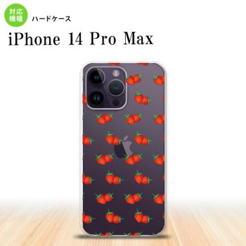 iPhone14 ProMax iPhone14 Pro Max スマホケース 背面ケース ハードケース 苺 イチゴ 小 赤 2022年 9月発売 nk-i14pm-045