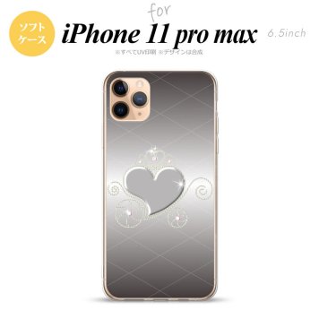 iPhone11ProMax iPhone11pro max スマホケース ソフトケース ハート E グレー メンズ レディース nk-i11pm-tp318