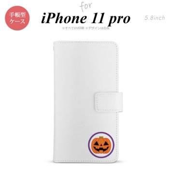 iPhone11Pro iPhone11 Pro 手帳型スマホケース カバー ハロウィン カボチャポイント クリア  nk-004s-i11p-dr413