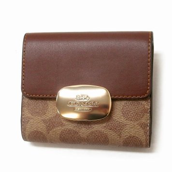コーチ 財布 COACH アウトレット シグネチャー   エライザ スモール ウォレット・シグネチャー キャンバス CW801 IMXHE