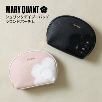 【公式】【シュリンクデイジーパッチ ラウンドポーチL】マリークワント MARY QUANT マリークヮント マリクワ ポーチ コスメポーチ デイジー